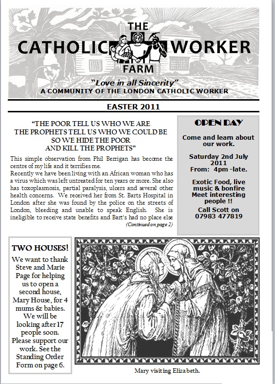 Catholic Worker Farm Newsletter